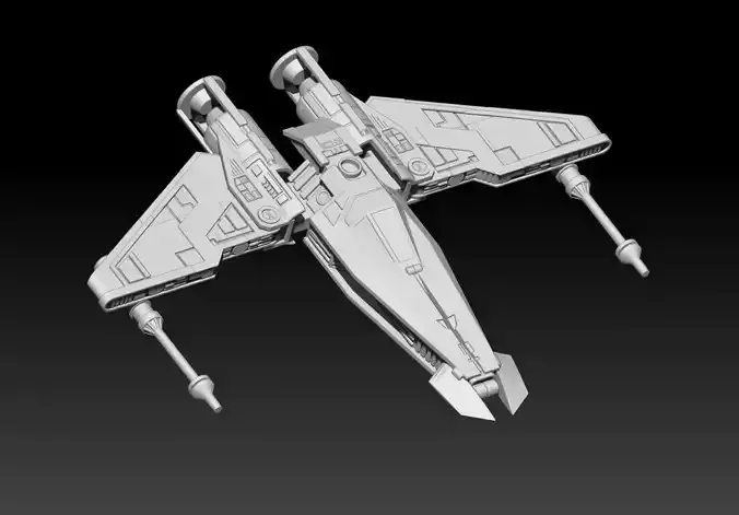 Liberator Starfighter 3D print model