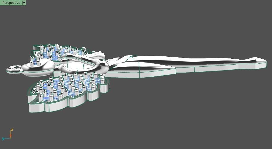 angel pendant 02 3D print model_5