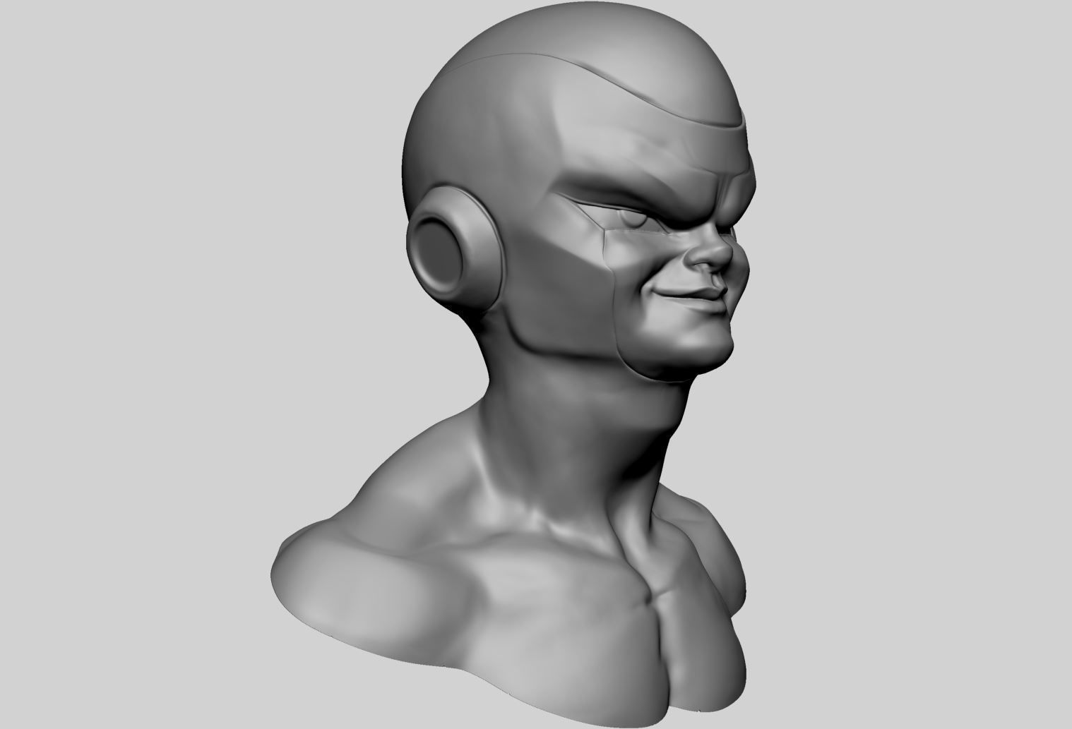 Frieza Bust Printable 3D print model_1