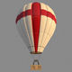 EnglandFlag-Parachute hot air balloon - hot air balloon 3D model_3
