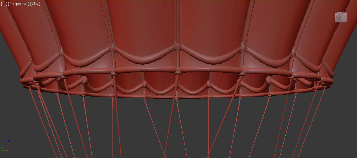 EnglandFlag-Parachute hot air balloon - hot air balloon 3D model_9