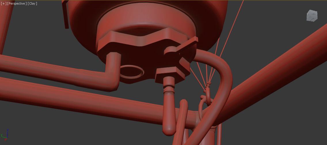 EnglandFlag-Parachute hot air balloon - hot air balloon 3D model_11