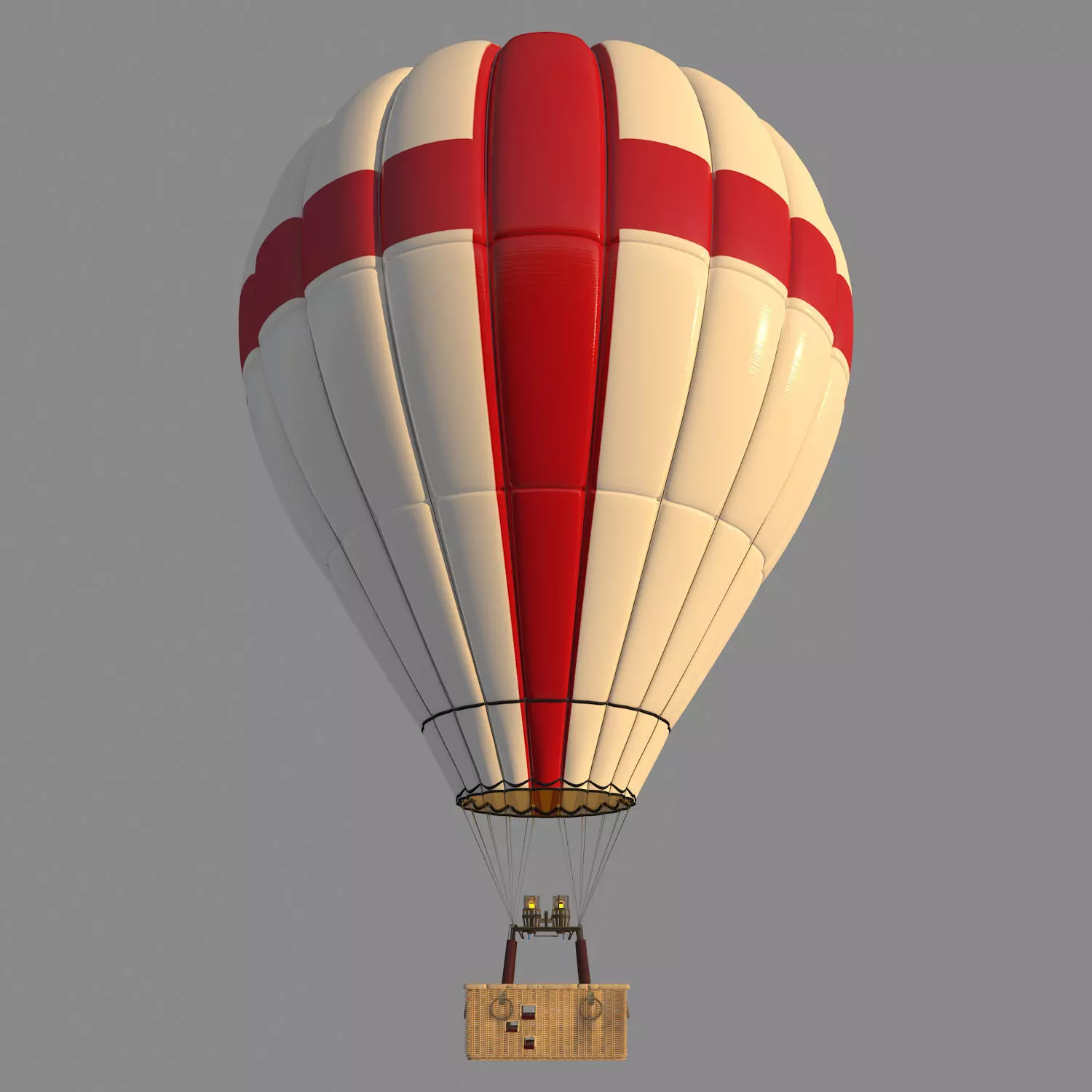 EnglandFlag-Parachute hot air balloon - hot air balloon 3D model_0