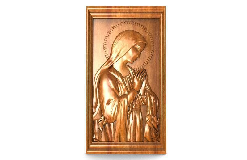 The Virgin Mary CNC 3D print model_5