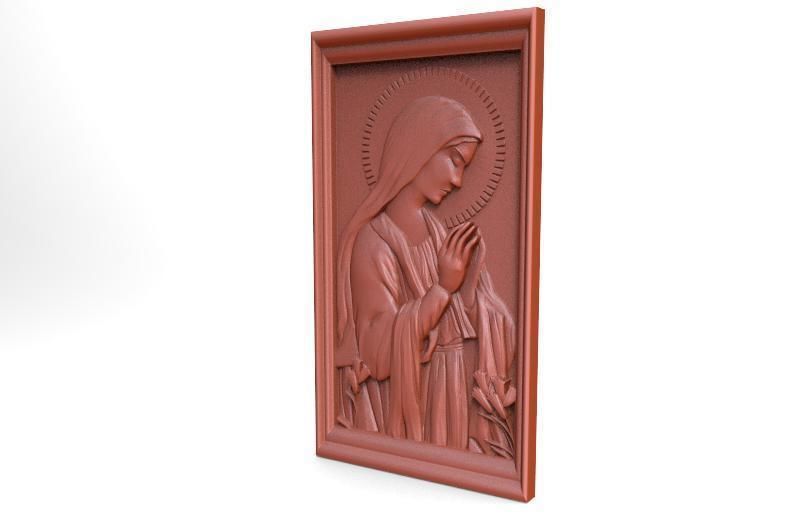 The Virgin Mary CNC 3D print model_2