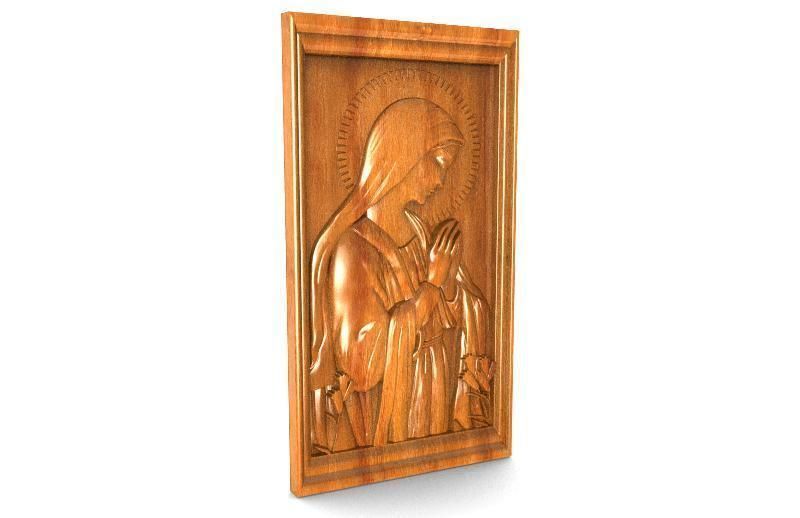 The Virgin Mary CNC 3D print model_6