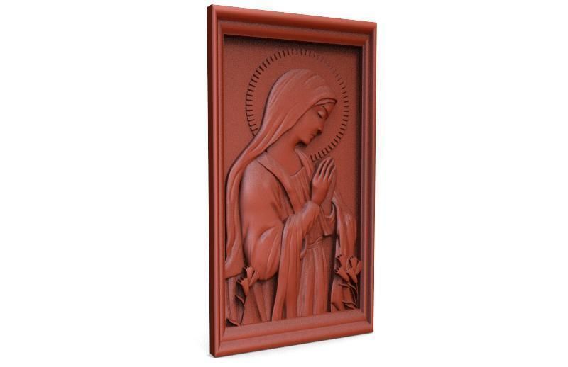 The Virgin Mary CNC 3D print model_1