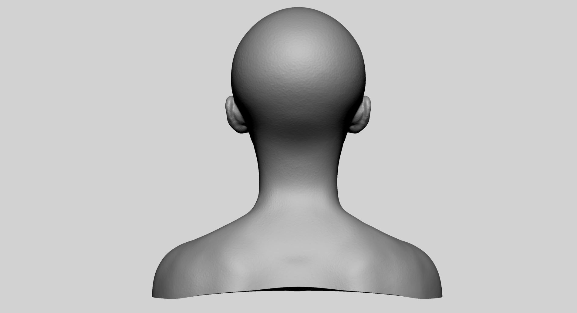 Asian Female Head Printable 3D print model_4