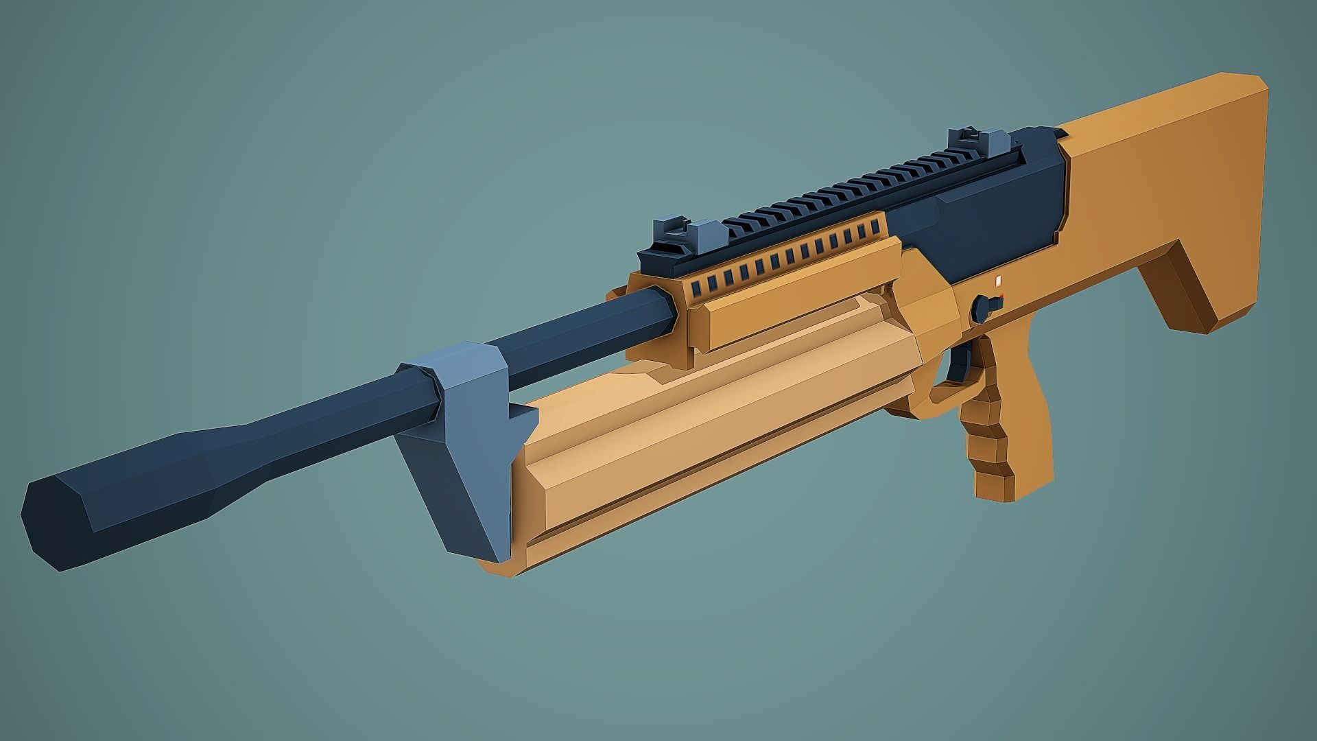 Stylized SRM 1216 Shotgun Low Poly Mobile Ready Low-poly 3D model_2
