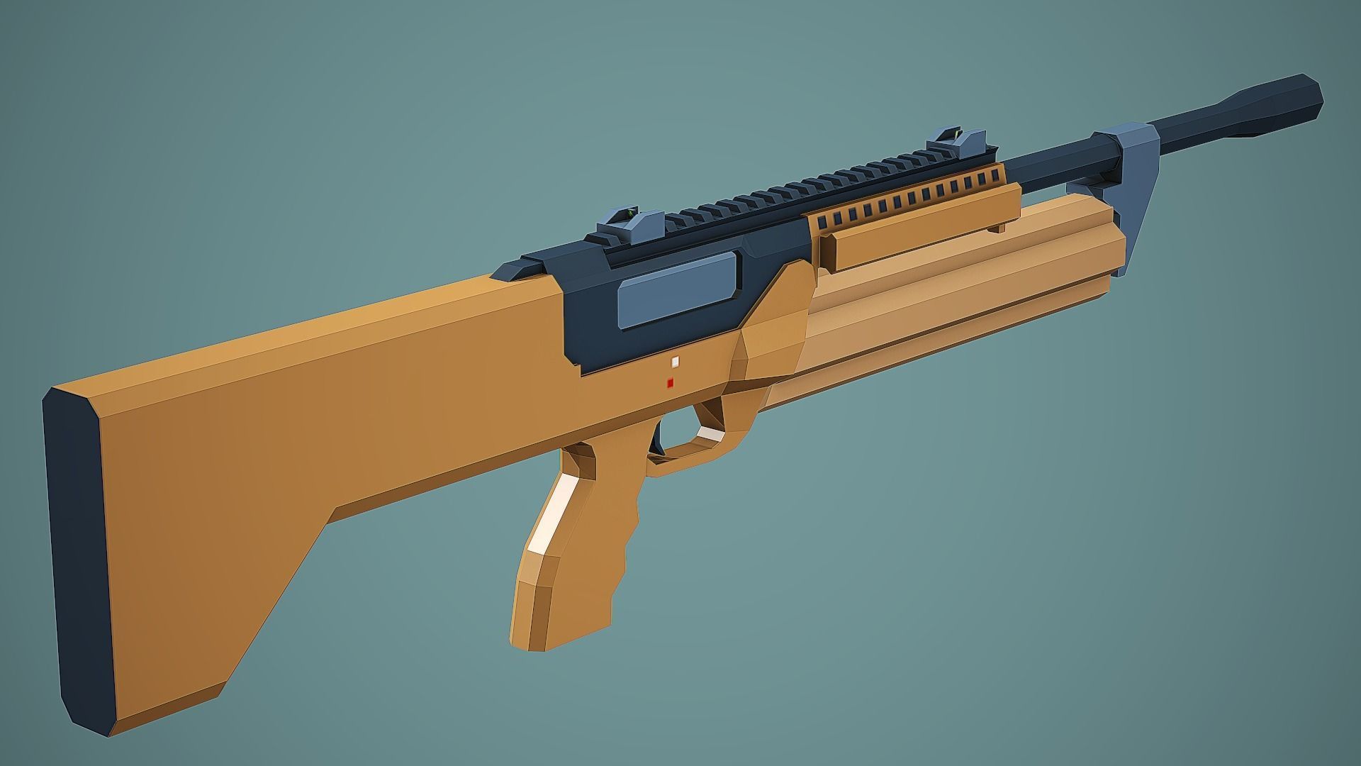 Stylized SRM 1216 Shotgun Low Poly Mobile Ready Low-poly 3D model_1