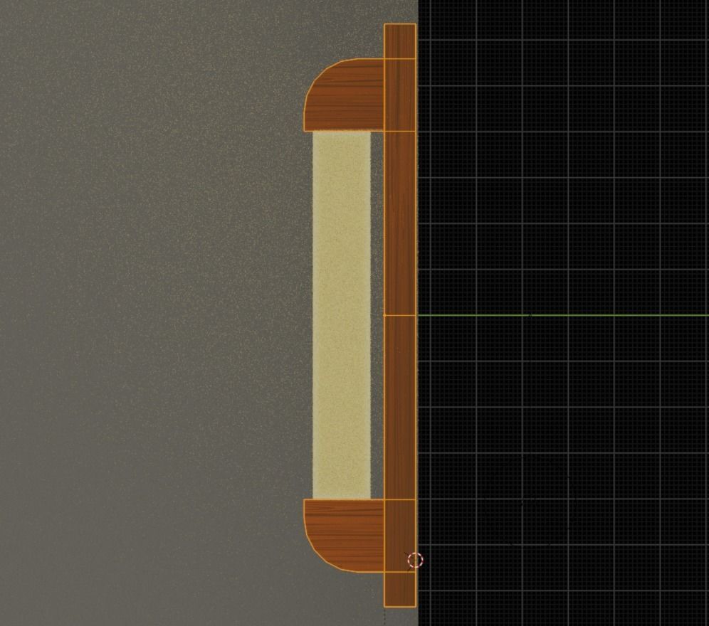 Wooden Wall Lamp Free low-poly 3D model_5