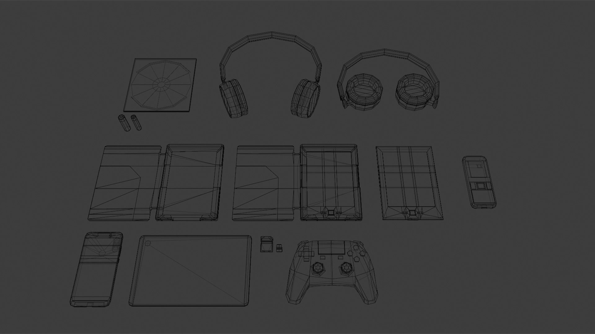 Electronics Pack Low Poly Low-poly 3D model_33