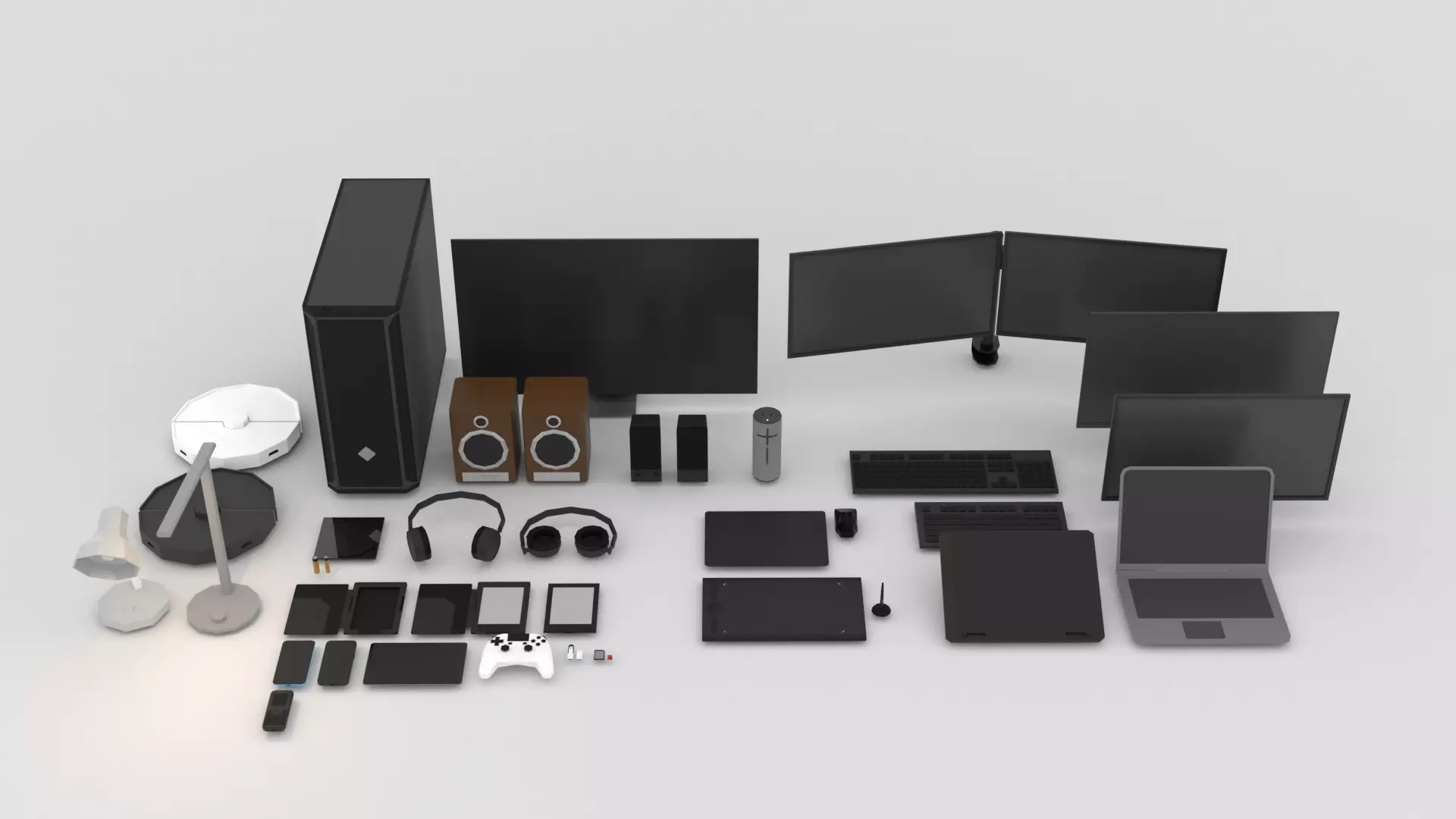 Electronics Pack Low Poly Low-poly 3D model_0