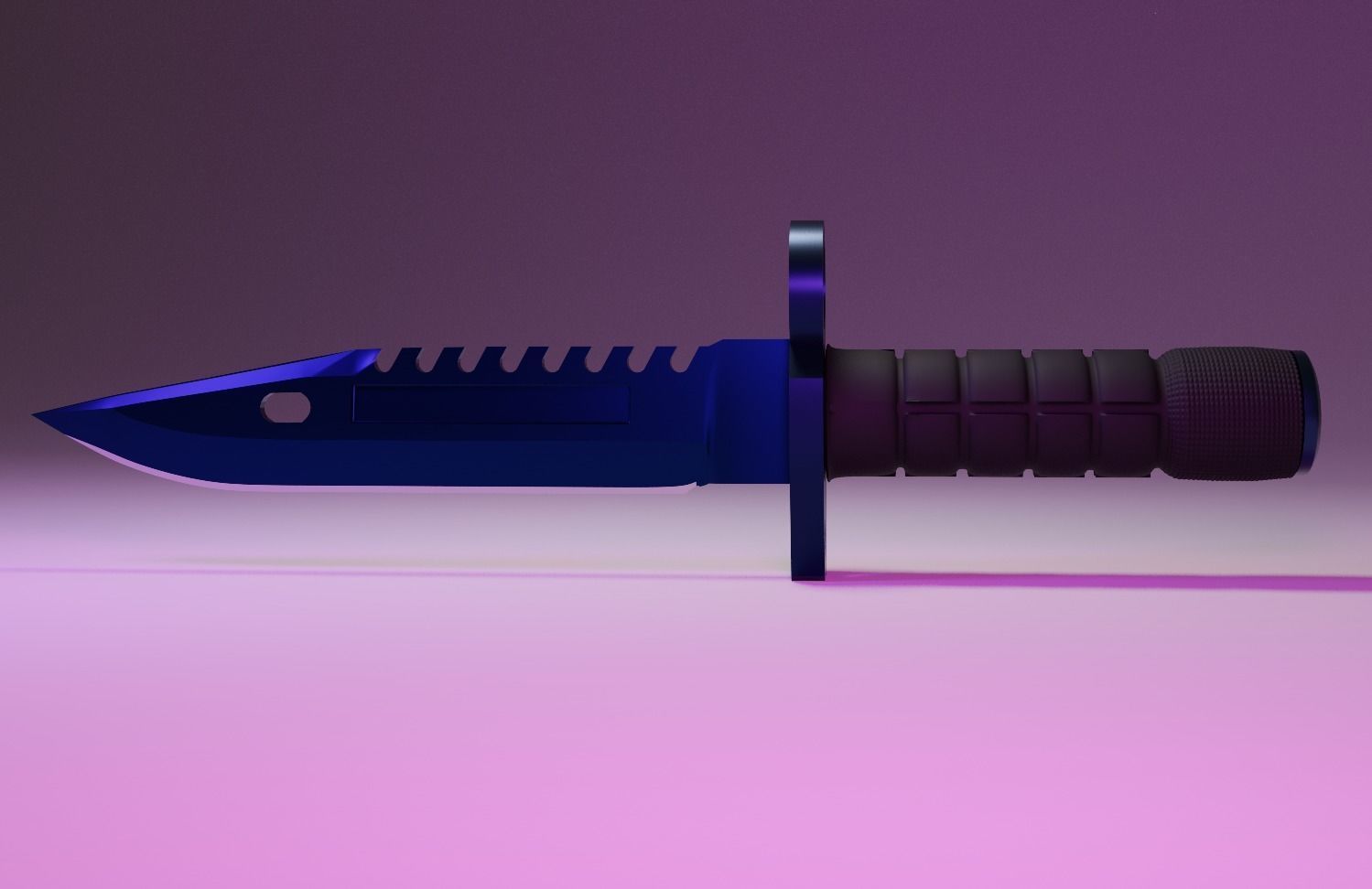 M9 Bayonet Knife Free 3D model_1