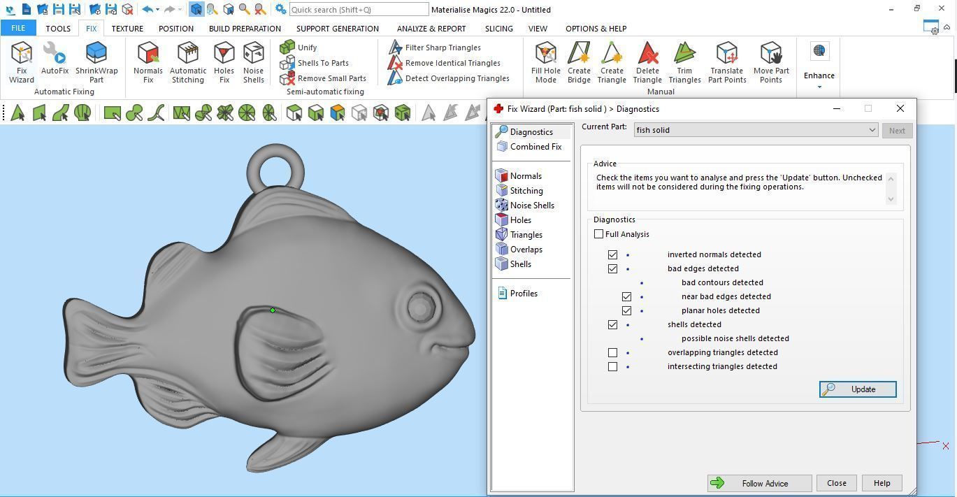 Nemo fish pendant Silver Gold  Print 3D print model_7