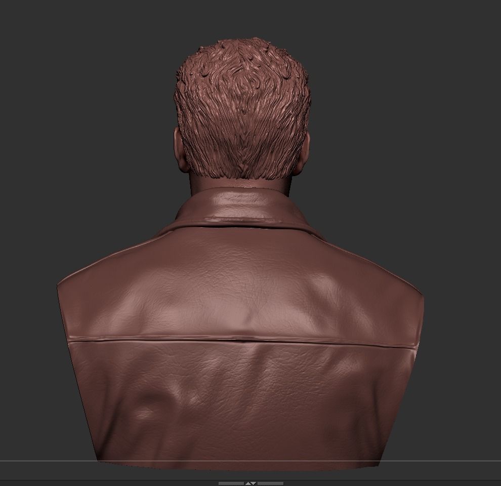 Terminator Arnold Schwarzenegger Bust 3D print model_9