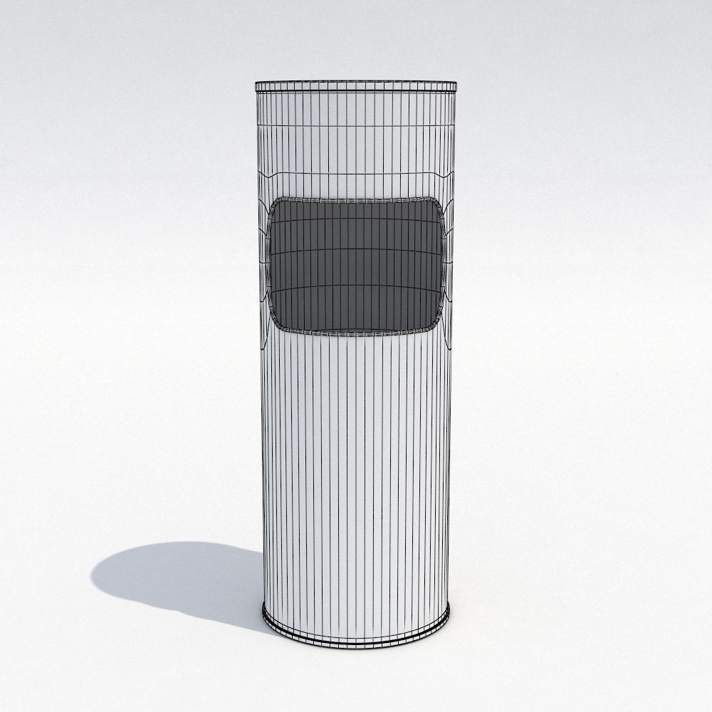 Street trash can - 11 3D model_6