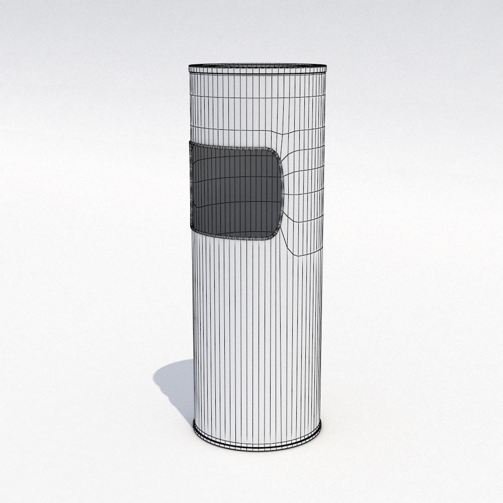Street trash can - 11 3D model_7