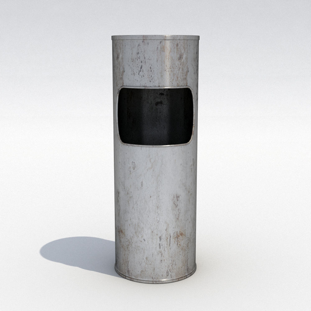 Street trash can - 11 3D model_2