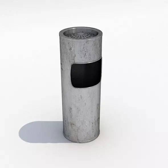 Street trash can - 11 3D model_0