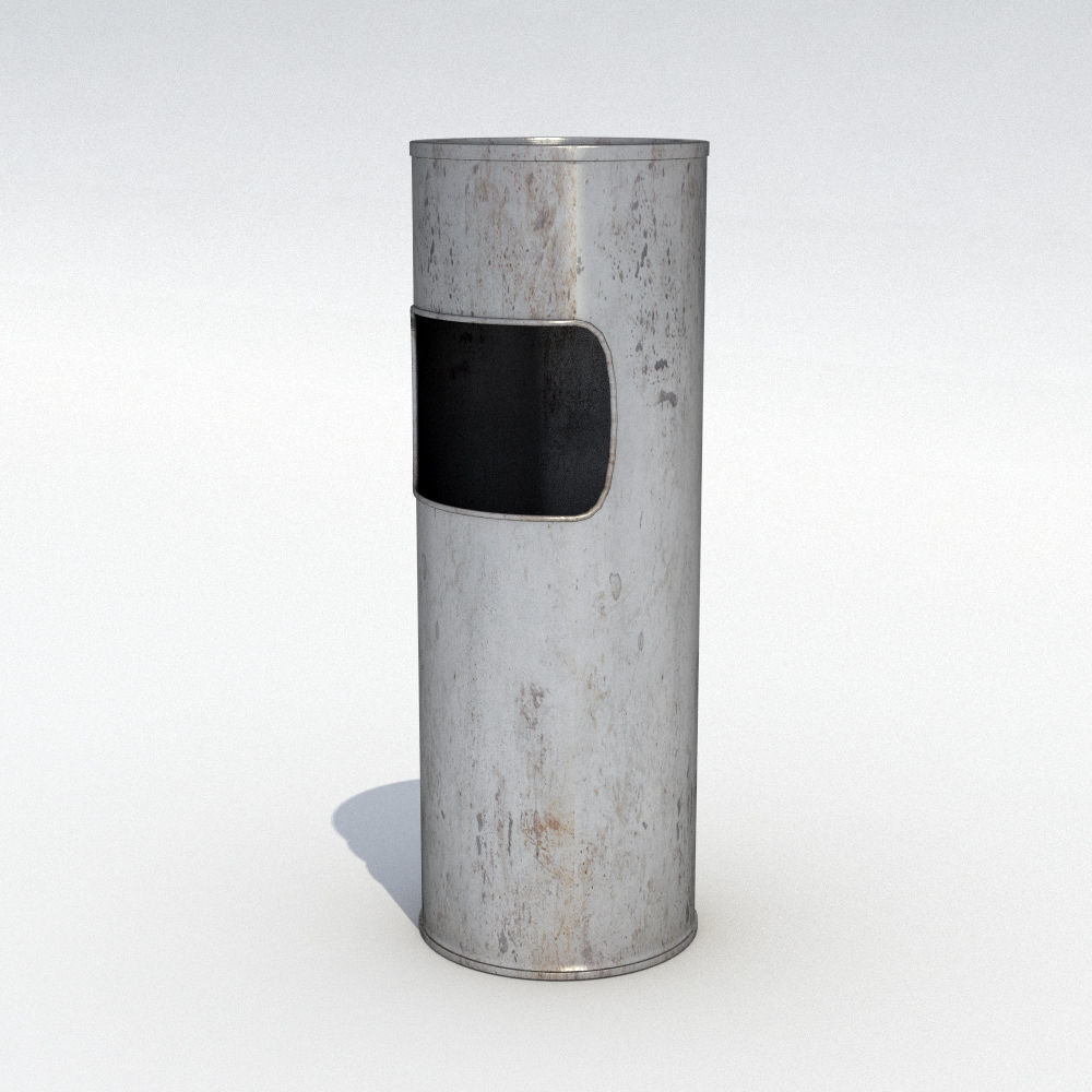Street trash can - 11 3D model_3