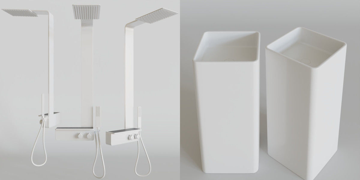 Luxcore Bathroom Assets Pack 02 3D model_7