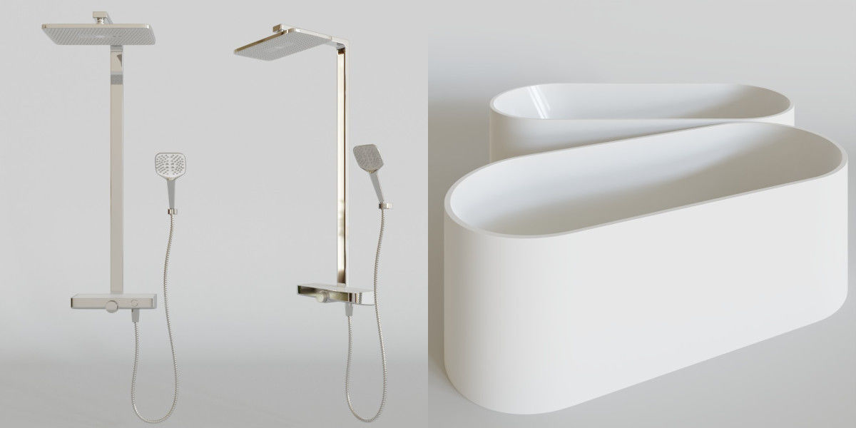 Luxcore Bathroom Assets Pack 02 3D model_6