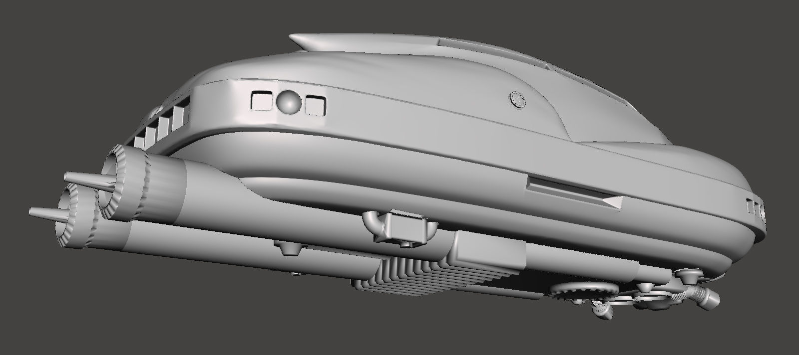 The fifth element taxi cab STL MODEL studio scale 3D print model_33