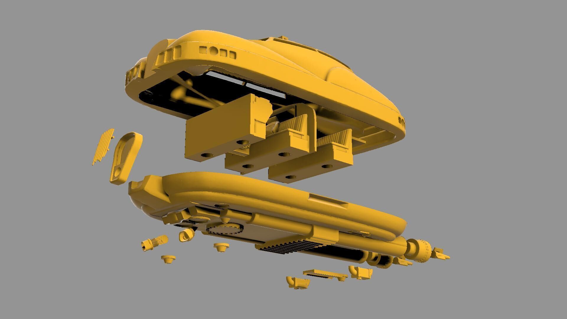 The fifth element taxi cab STL MODEL studio scale 3D print model_7