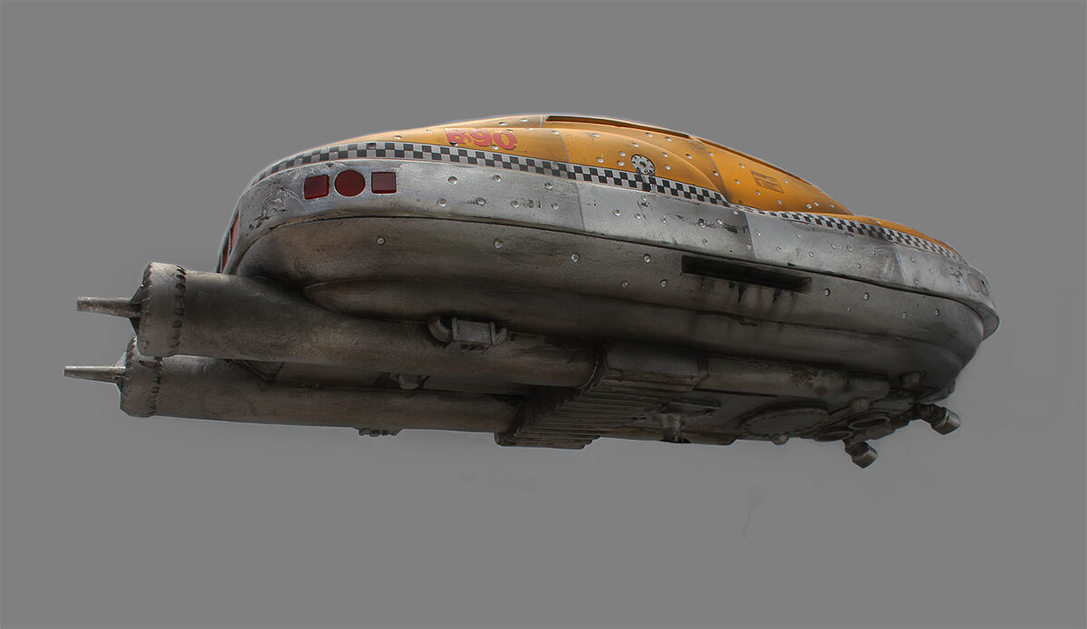 The fifth element taxi cab STL MODEL studio scale 3D print model_31