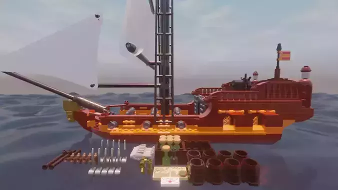 LEGO SPANISH SLOOP - THE LIONESS - Rogue Film Productions