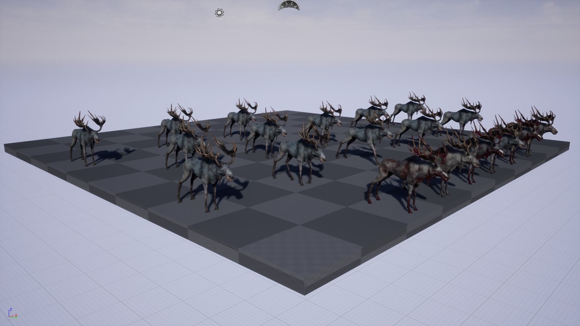 Horror Moose Low-poly 3D model_21