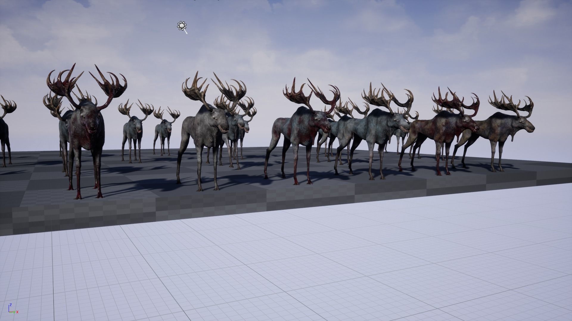 Horror Moose Low-poly 3D model_20