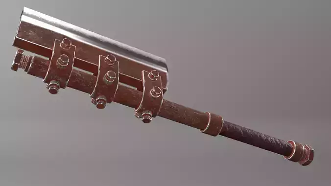 Post-apocalyptic homemade one-handed short hatchet