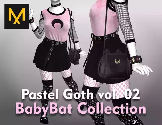 Pastel Goth Outfit vol 02  BabyBat Collection