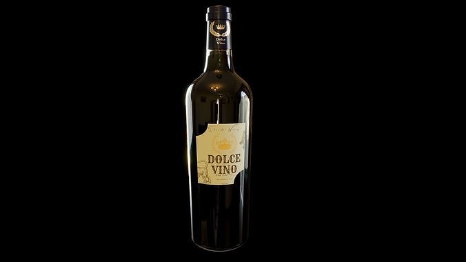 Port Wine Bottle 3D model