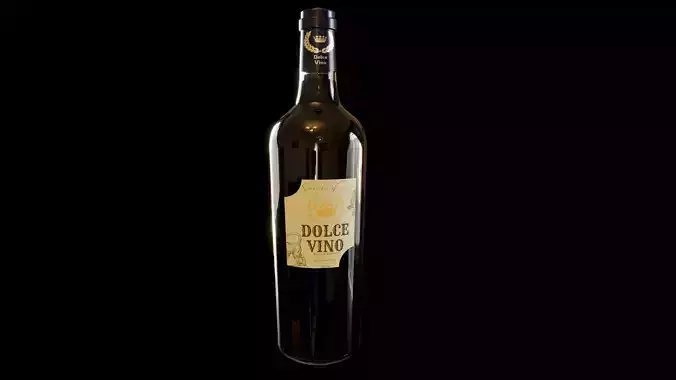 Port Wine Bottle 3D model