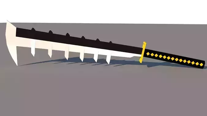 Anime Sword Low-poly 3D model
