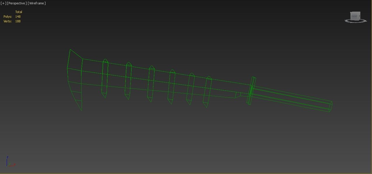 Anime Sword Low-poly 3D model_4