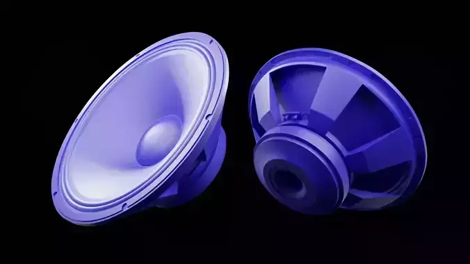 Speaker Woofer Print 3d 04 - Blender 3d Free 3D print model