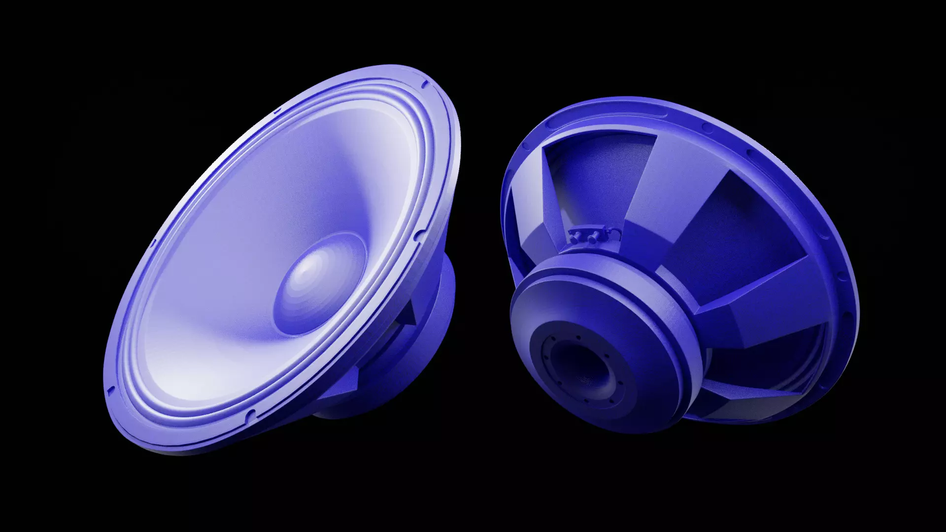 Speaker Woofer Print 3d 04 - Blender 3d Free 3D print model_0