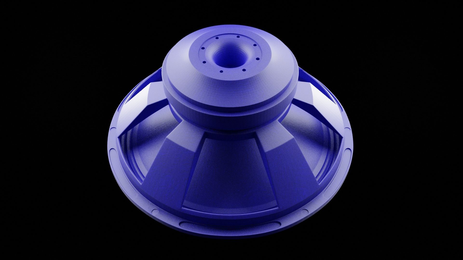 Speaker Woofer Print 3d 04 - Blender 3d Free 3D print model_3