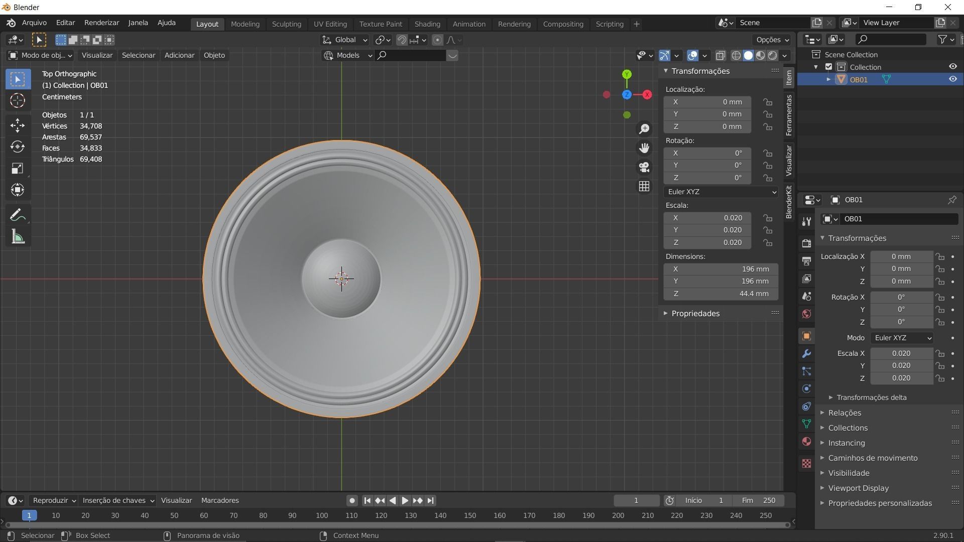 Speaker Woofer Print 3d 04 - Blender 3d Free 3D print model_11