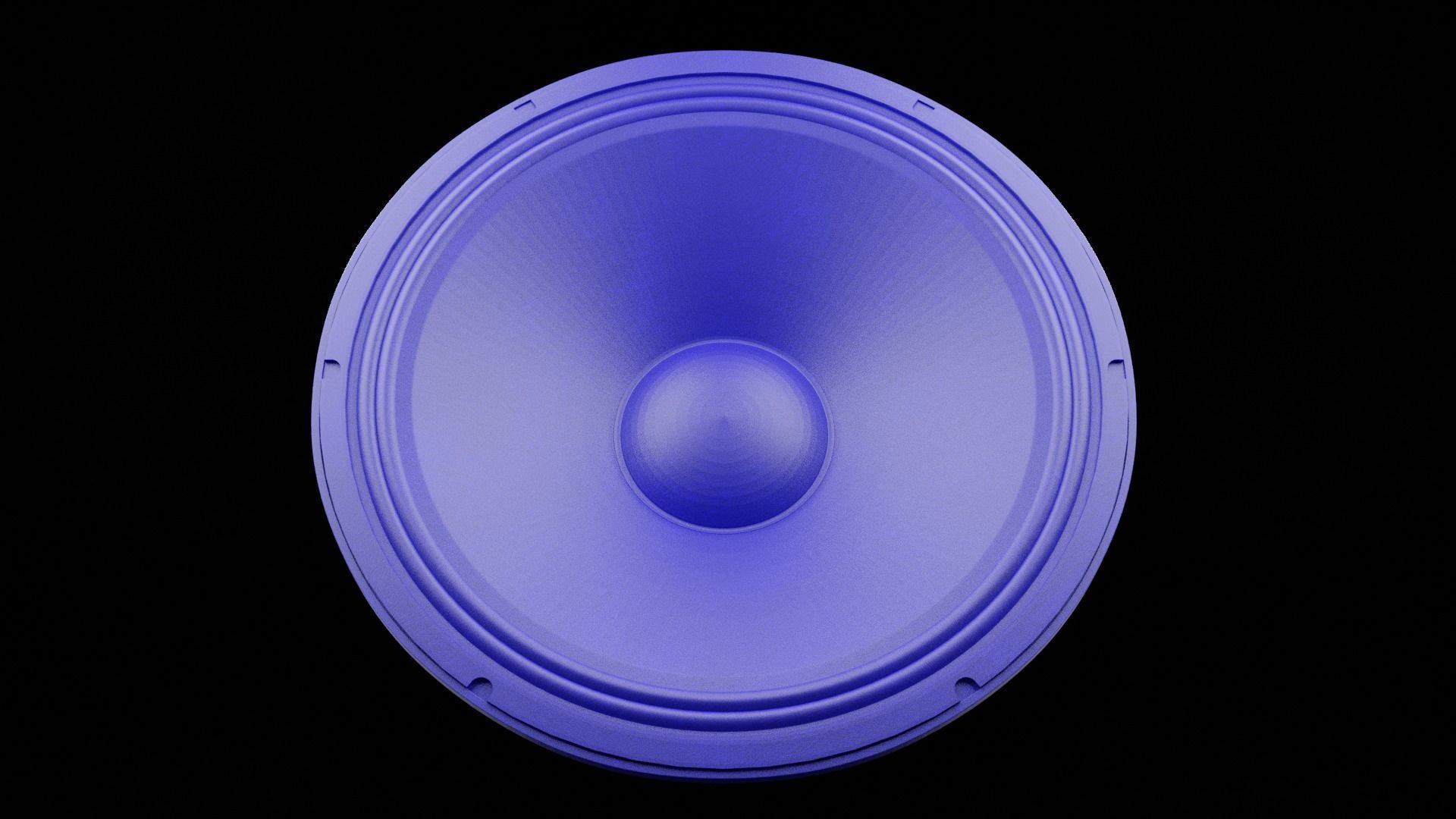 Speaker Woofer Print 3d 04 - Blender 3d Free 3D print model_1