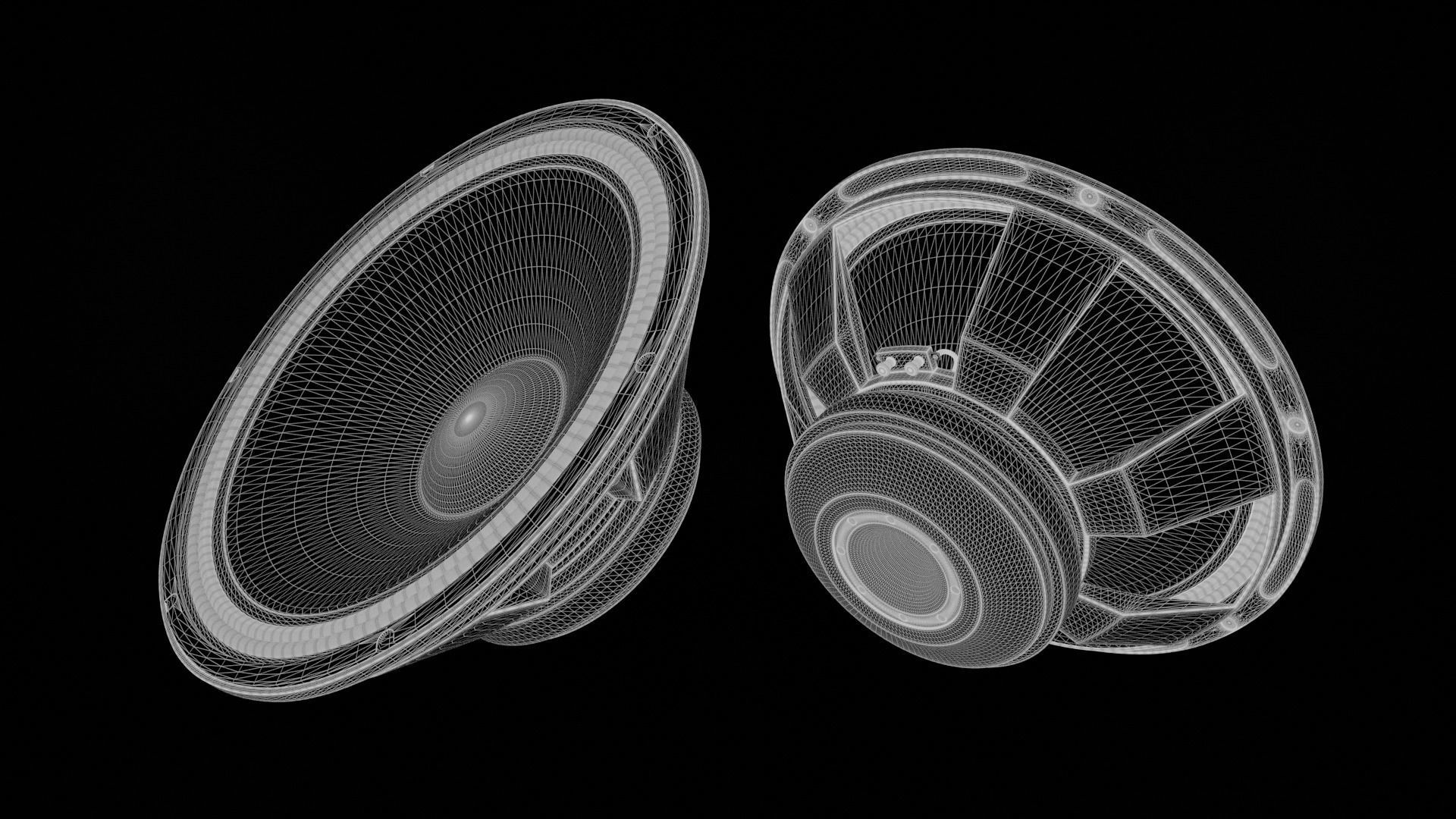 Speaker Woofer Print 3d 04 - Blender 3d Free 3D print model_9