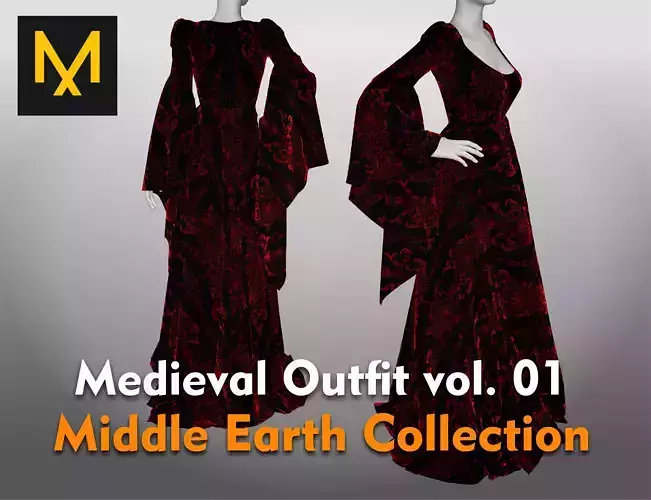 Medieval Outfit vol 01 Middle Earth Collection 3D model