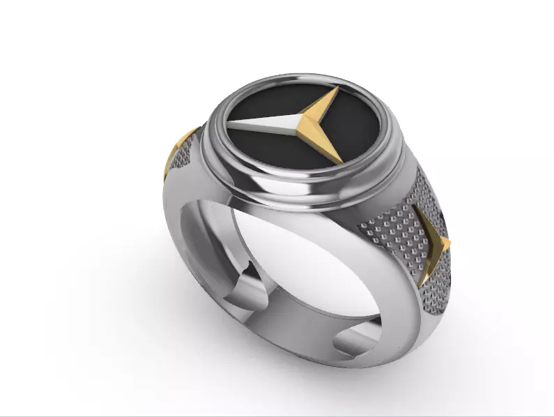Ring mercedes Benz Anillo 3D print model