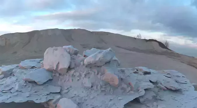 HD rock formations 3D model
