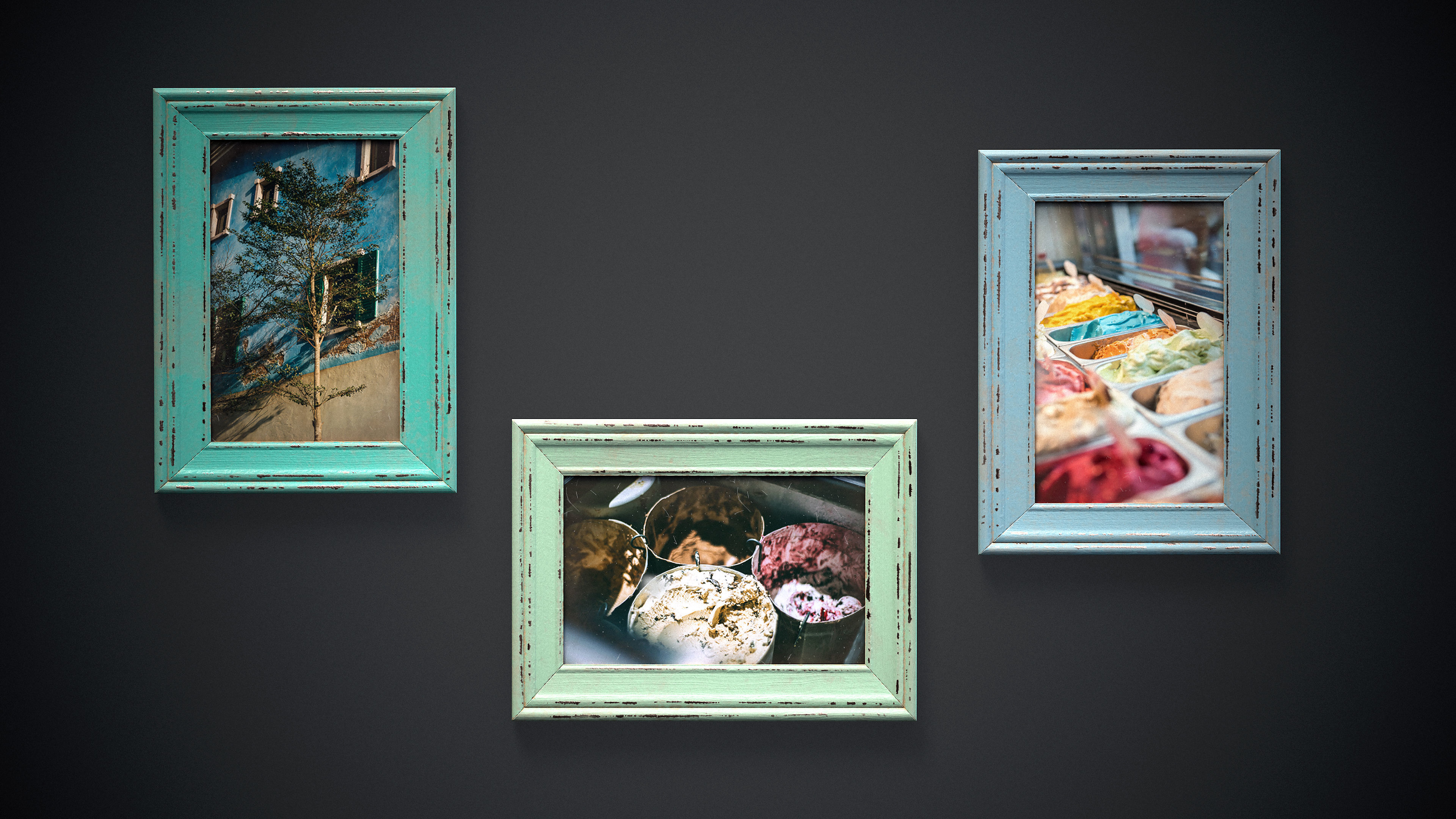 Picture Frame - PBR Game Ready Low-poly 3D model Free low-poly 3D model_2