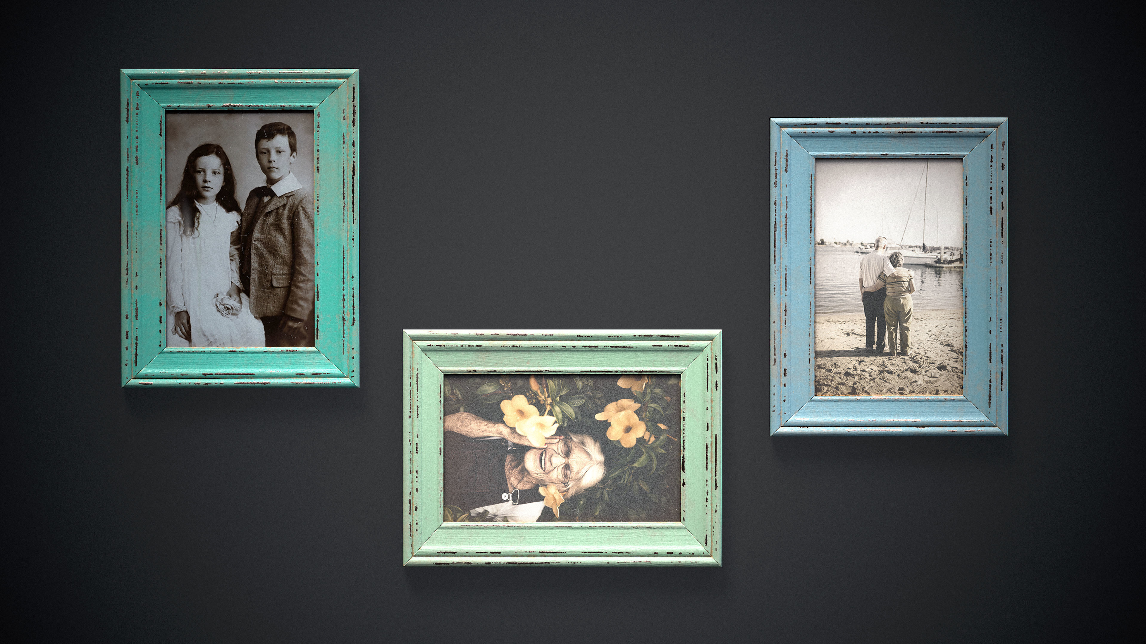 Picture Frame - PBR Game Ready Low-poly 3D model Free low-poly 3D model_3